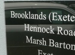 brooklands wall sign